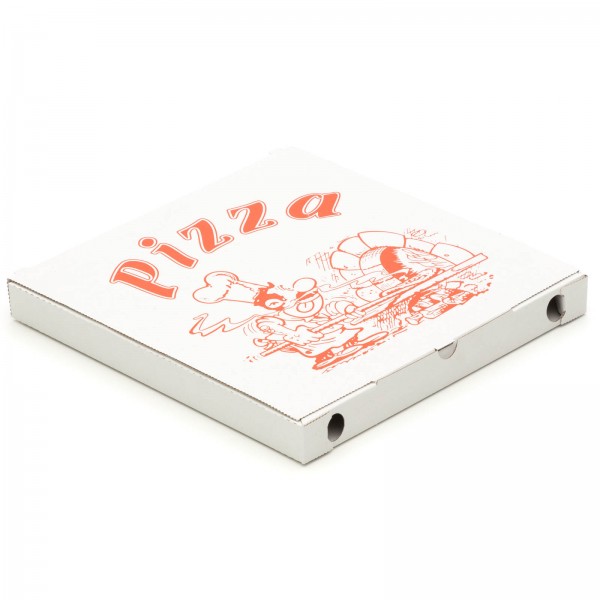Pizzakarton 290 x 290 x 30 mm "Cuboxale" Weiß