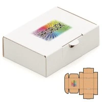 150x105x46 mm Maxibrief Karton A6, weiß mit Digitaldruck