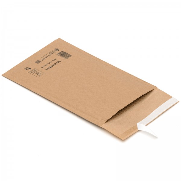 Papierpolstertaschen Versandtaschen Papierpolsterung B 120 x 210 mm braun