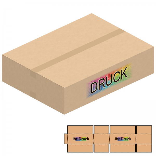 790x590x180 mm zweiwellige Kartons mit Digitaldruck