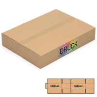 600x450x100 mm einwellige Kartons mit Digitaldruck