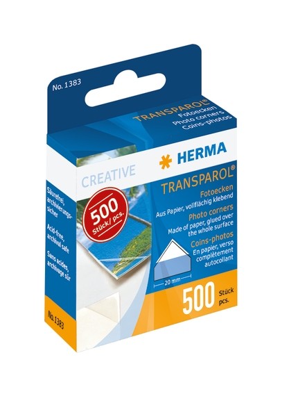 HERMA 1383 10x 500 Transparol Fotoecken Spendepackung