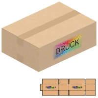 430x300x150 mm einwellige Kartons A3 mit Digitaldruck