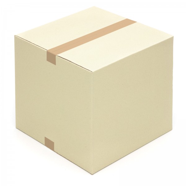 Graspapier-Karton Faltkarton 400 x 400 x 400 mm aus Graspapier