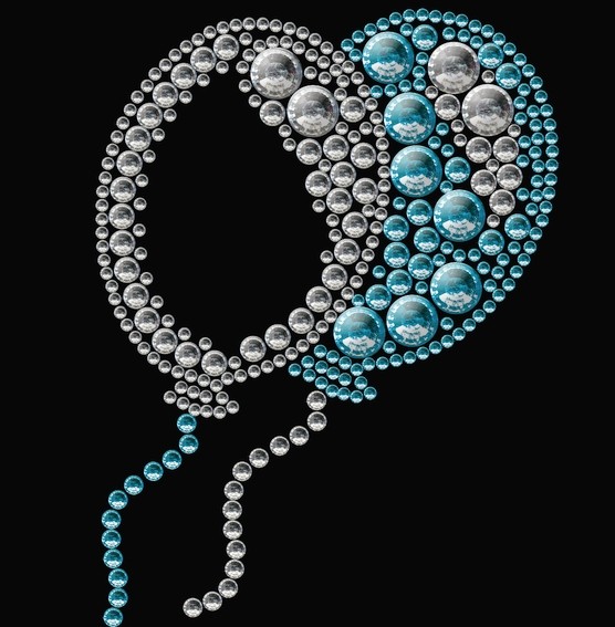 HERMA 15377 3x Crystal Sticker Balloons