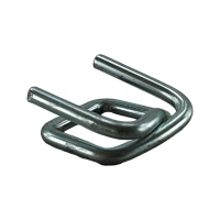 100x 13 mm Metallklemmen verzinkt für Textil Umreifungsband