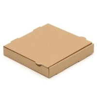 240x240x40 mm Pizzakarton Francia unbedruckt, braun