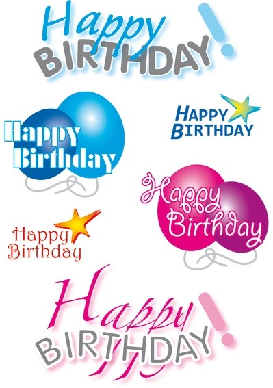 HERMA 3408 10x Sticker DECOR Happy Birthday