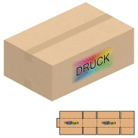 550x350x200 mm einwellige Kartons mit Digitaldruck