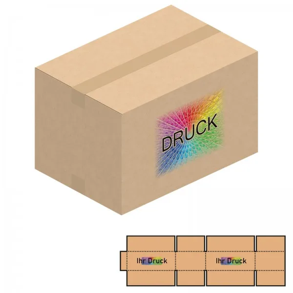 480x330x300 mm einwellige Kartons mit Digitaldruck