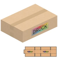 445x306x120 mm zweiwellige Kartons A3+ mit Digitaldruck