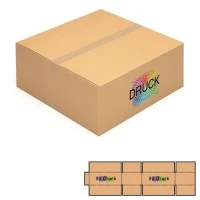 580x580x250 mm einwellige Kartons mit Digitaldruck