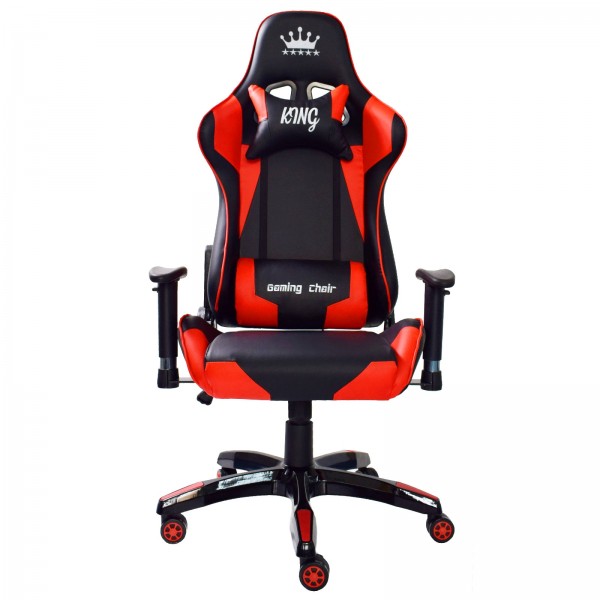 Midori Gaming Sportsitz Kunstleder Schwarz Rot