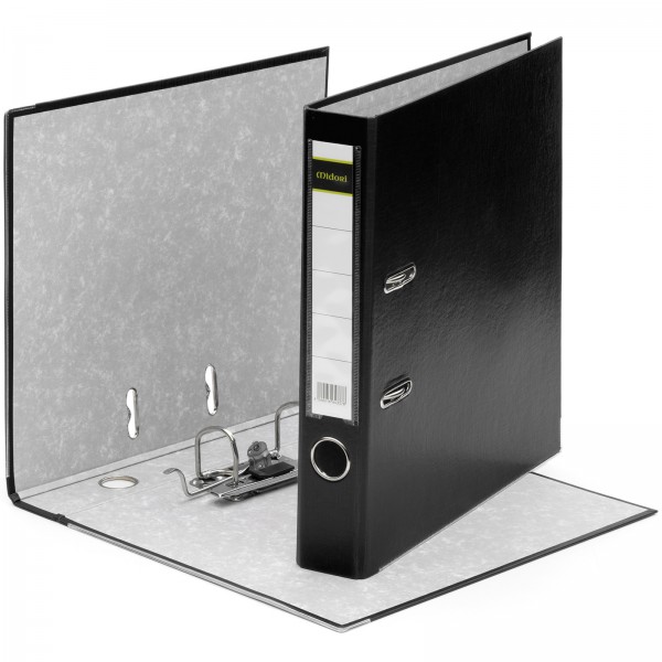 Ordner A4 5 cm PP Kunststoff schwarz Aktenordner Briefordner