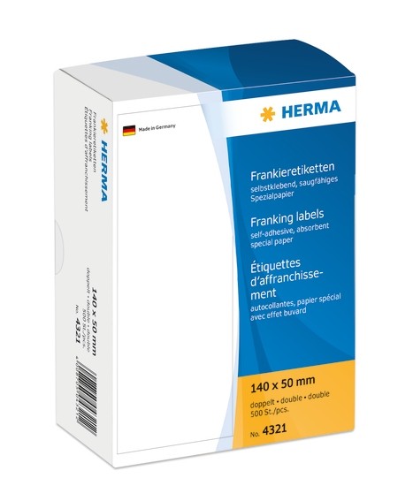 HERMA 4321 Frankieretiketten doppelt 140x50 mm 500 St.