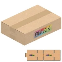 215x150x55 mm einwellige Kartons A5 mit Digitaldruck